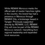 REMAX Morocco Opens in Casablanca, Real Estate Market Heats Up
